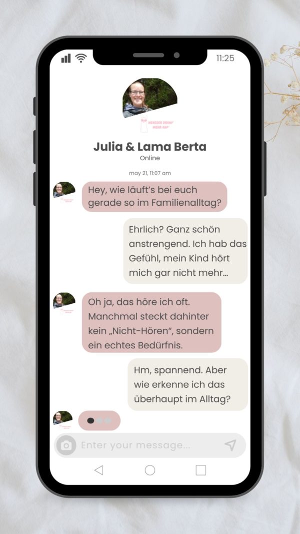 Weniger Drama - Elternflow WhatsApp | Premium